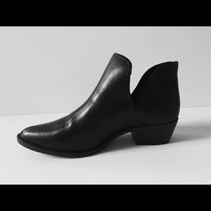 Leather Black Booties